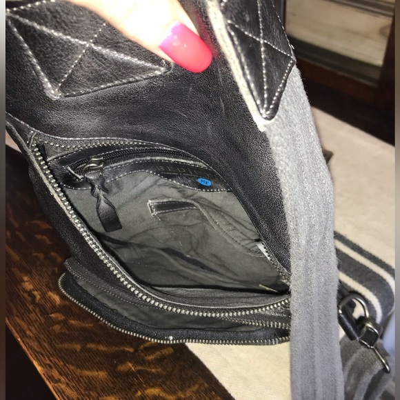 NWT Bed Stu Leather Andie Sling Backpack Black DD Retail $255 - Picture 10 of 13